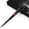 6/7/8-Inch Professional Hair Scissors Haircut Rose Pattern Hair Scissors Styling Tools Japanese Stainless Steel Scissor Set (7-inch cutting scissors-B) view 2