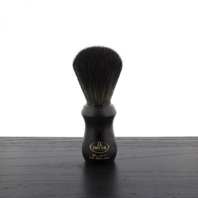 Omega Badger Fiber Shaving Hi Brush Wood Black, Estndar, one Size