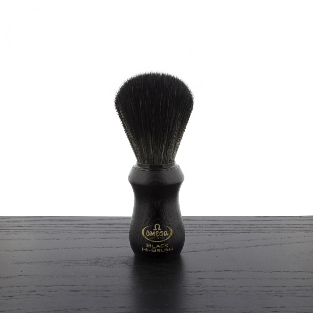 Omega Badger Fiber Shaving Hi Brush Wood Black, Estndar, one Size