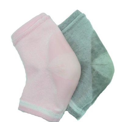 2 Pairs Gel Moisturizing Cotton Socks Pink Gray Gel on Heel