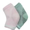 2 Pairs Gel Moisturizing Cotton Socks Pink Gray Gel on Heel view 1