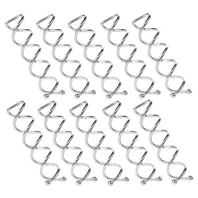 10 Pcs Silver Spiral Hair Pins Twist Screw Hair Pins DIY Hair Style Hair Clip Hair Accessories for Women and Girls