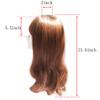 LXUE 22" Long Wavy Hair Toppers Closure with Clips Top Wiglet Topper for Women with Thinning Hair (Dark Brown) view 3