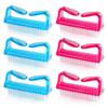 6 Nail Brush Set Hand Cleaning Manicure Pedicure Fingernail Scrub Tool Bath Home view 1