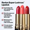 Revlon Lipstick, Super Lustrous Lipstick, Creamy Formula For Soft, Fuller-Looking Lips, Moisturized Feel, Champagne On Ice (205), 0.15 oz view 2
