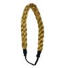 Synthetic Hair Band Plaited Headband Braided with Elastic 1" Wide (Blonde) view 1