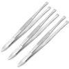(3 Pack) Slant Tweezers - Precision Stainless Steel Slant Tip Tweezers Hair Plucker for Hair and Eyebrows Personal Care (Silver Tone) By G.S Online Store view 1