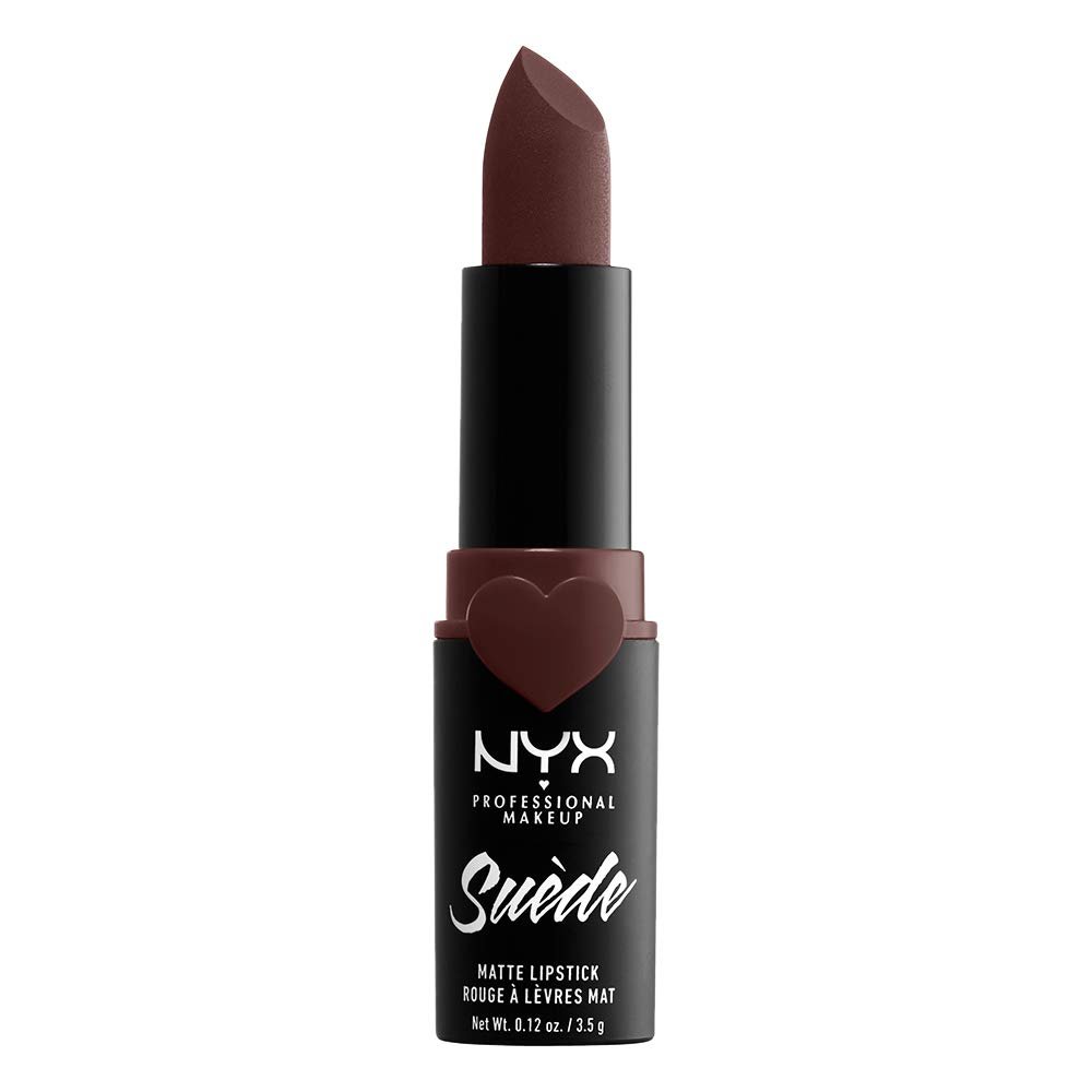 NYX PROFESSIONAL MAKEUP Suede Matte Lipstick, Vegan Formula - Cold Brew (True Brown)