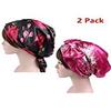 2 Pack Soft Satin Bonnet with Long Drawstring, Cancer Chemo Hair Loss Sleeping Night Cap, Womens Head Scarf, Silk Salon Bandana Hair Cover Headwraps view 1