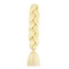 24 Inch High Temperature Wire Braiding Hair Braiding Twist Hair Ornament Solid Color African Exotic Hair Women Black (Color: Silver white) view 1