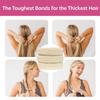 Burlybands Large Hair Ties for Thick, Heavy or Curly Hair - Non-Slip, Non-Damage, Seamless Women's Ponytail Scrunchies - Blonde, 3 Pcs view 3