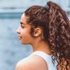 Burlybands Large Hair Ties for Thick, Heavy or Curly Hair - Non-Slip, Non-Damage, Seamless Women's Ponytail Scrunchies - Dk Gray, 3 Pcs view 3