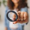 Burlybands Large Hair Ties for Thick, Heavy or Curly Hair - Non-Slip, Non-Damage, Seamless Women's Ponytail Scrunchies - Dk Gray, 3 Pcs view 4