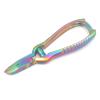 OdontoMed2011 Set of 2 Pieces Titanium Galaxy Multi Color Rainbow Toenail Nipper Cutter with Barrel Spring and Moon Shape Toenail Nipper Clipper view 4