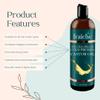 Live Fraiche Organic Castor Oil (16oz) + Filled Mascara Tube - 100% Pure Hexane Free Cold Pressed Castor Oil for Skin and Face - Hair Growth for Eyelashes and Eyebrows Scalp & Hair Treatment Oil view 3