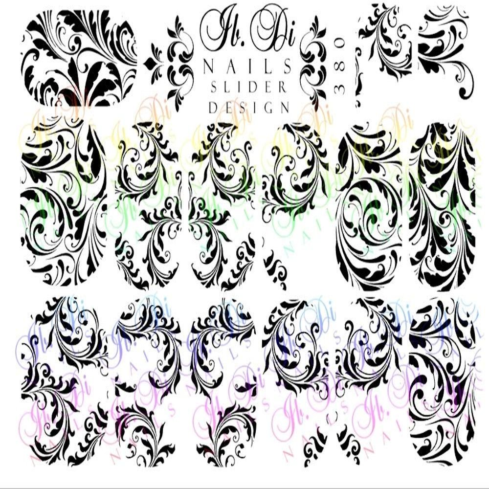 IBDI Wispy leafs nail decals, Sliders for manicure or pedicure, Decal for nails, Slider for manicures and pedicures, Nail art, Creates stunning look