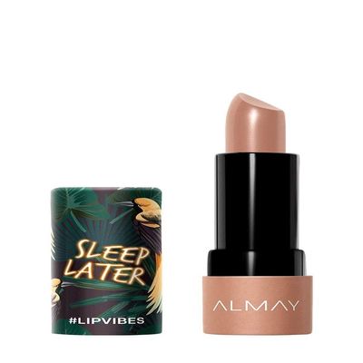 Almay Lipstick with Vitamin E Oil & Shea Butter, Matte Cream Finish, Hypoallergenic, Sleep Later, 0.14 Oz