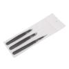 AAProTools Eyebrow Tweezer Set,3 Pcs Premium Stainless Steel Eyebrow Tweezers with Pouch,Tweezers Set with Slant, Straight and Pointed Tips - Precision Calibrated - (Black) view 1