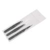 AAProTools 3 Premium Stainless Steel Eyebrow Tweezers with Pouch, Tweezers Set with Slant, Straight and Pointed Tips-Precision Calibrated-Best for Eyebrow, Ingrown Hair and Splinters (Black & White) view 1