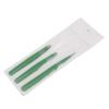 AAProTools 3 Premium Stainless Steel Eyebrow Tweezers with Pouch, Tweezers Set with Slant, Straight and Pointed Tips - Precision Calibrated - Best for Eyebrow, Ingrown Hair and Splinters (Green) A+ Qu view 1