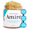 Amire Tea Tree Oil Exfoliating Body and Foot Scrub with Dead Sea Salt, Great for Acne, Dandruff, Stinky Feet, Infused with Argan Oil and Shea Butter to Moisturize view 2
