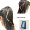 Feather Hair Extensions, 100% Real Rooster Hair Feathers extension kit, Long Blue mix 20 Feathers with micro link brads and hook tool Y view 3