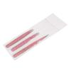 AAProTools 3 Premium Stainless Steel Eyebrow Tweezers with Pouch, Tweezers Set with Slant, Straight and Pointed Tips-Precision Calibrated-Best for Eyebrow, Ingrown Hair and Splinters (Pink & Black) A+ view 1