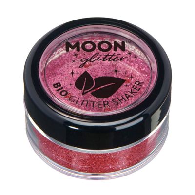 Biodegradable Eco Glitter Shakers by Moon Glitter - 100% Cosmetic Bio Glitter for Face, Body, Nails, Hair and Lips - 5g - Pink