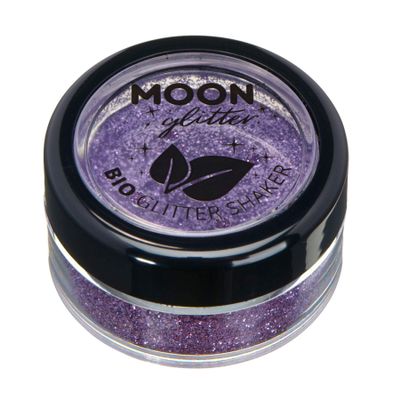 Biodegradable Eco Glitter Shakers by Moon Glitter - 100% Cosmetic Bio Glitter for Face, Body, Nails, Hair and Lips - 5g - Lavender
