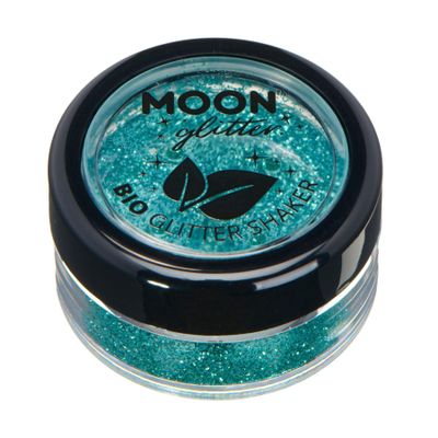 Biodegradable Eco Glitter Shakers by Moon Glitter - 100% Cosmetic Bio Glitter for Face, Body, Nails, Hair and Lips - 5g - Turquiose