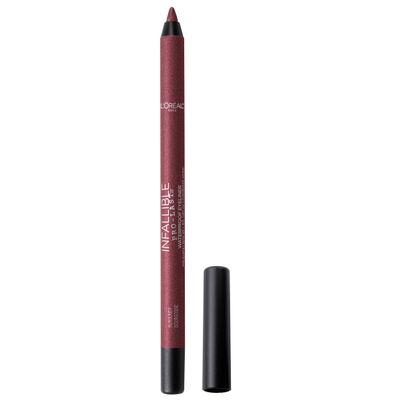 L'Oreal Paris Makeup Infallible Pro-Last Pencil Eyeliner, Waterproof and Smudge-Resistant, Glides on Easily to Create any Look, Burgundy, 0.042 oz.