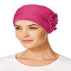 2PC Bundle: Lotus Fitted Turban by Christine Headwear and Belle of Hope 19 Page Q & A Guide (Cerise) view 1