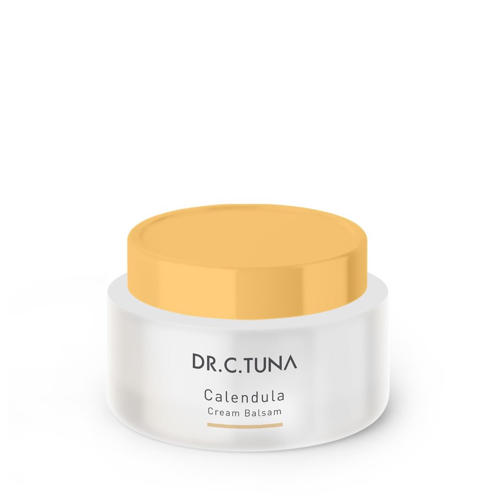 FARMASi Dr. C. Tuna Calendula Cream Balsam, Rich Moisturizing Cream for Dry and Sensitive Skin, with Calendula and Botanical Oils, Soothes and Softens Face and Body, 2.7 fl oz