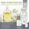 Y Not Natural Pure Emu Oil - Organic Moisture for Face, Body, Hair, Scalp & Nails - Rich in Omega 3-6-9, Vitamins & Essential Minerals - Australian Emu Oil (60ml) 2.03 fl oz - Lemongrass view 4