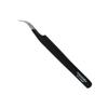 2PCS Eyelash Extension Tweezers Surgical Stainless Steel With Pouch (Black Matt Powder Coated) view 3