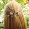 Handmade Minimalist Dainty Gold Silver Rose Gold Metal Hairpin Hair Clip Triangle Hair Barrette Women view 1