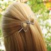 Handmade Minimalist Dainty Gold Silver Rose Gold Metal Hairpin Hair Clip Triangle Hair Barrette Women view 2