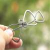 Handmade Minimalist Dainty Gold Silver Rose Gold Metal Hairpin Hair Clip Triangle Hair Barrette Women view 4