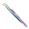 3Pcs Eyelash Extension Russian Volume Tweezers Set (Multi Titanium Coated.) view 3