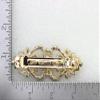 Faship Gorgeous Burgundy Rhinestone Crystal Floral Hair Barrette view 4