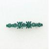Faship Gorgeous Green Rhinestone Crystal Small Floral Hair Barrette Clip view 2