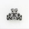 Faship Gorgeous Black Rhinestone Crystal Floral Hair Claw Clips view 2