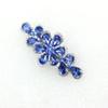 Faship Gorgeous Blue Rhinestone Crystal Floral Hair Barrette Clip view 3
