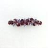 Faship Purple Premium Rhinestone Crystal Floral Small Hair Barrette Clip view 2