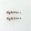 Faship A Pair Of Champagne Premium Rhinestone Crystal Floral Hair Clips Pins 2 Pcs view 2