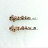 Faship A Pair Of Champagne Premium Rhinestone Crystal Floral Hair Clips Pins 2 Pcs view 3