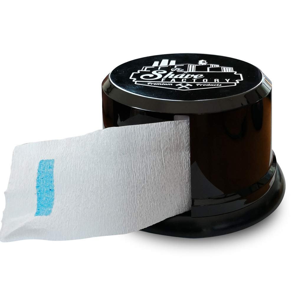 The Shave Factory Neck Strip Dispenser, Neck Strips Case, Neck Covering Paper Case Container, 5 Ounce (Black UK)
