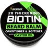 Biotin Beard Balm for Men - 2X Thickening for Beard and Mustache - Organic Mustache Wax with Castor Oil & Meadowfoam  Hydrating Facial Hair Growth Balm & Leave-In Conditioner view 1