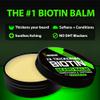 Biotin Beard Balm for Men - 2X Thickening for Beard and Mustache - Organic Mustache Wax with Castor Oil & Meadowfoam  Hydrating Facial Hair Growth Balm & Leave-In Conditioner view 2