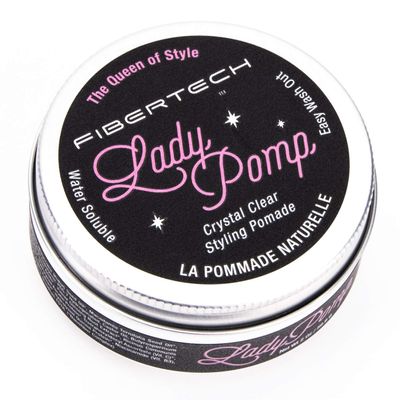Fibertech - Lady Pomp Womens Styling Pomade - Medium Hold - High Shine - Water Based - 2 oz